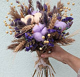 Букет бузковий сухоцвітний, фото 2
