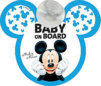 Наклейка на окно авто Baby on board, Mikey (ACS200)