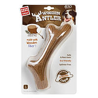 Іграшка для собак Ріг жувальний GiGwi Wooden Antler, дерево, полімер L 24 см