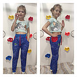 Штани дитячі фірмові ,"Лакоста" флам з вишивкою, дитячі демісезонні штани, фото 2