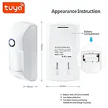 Автономний датчик руху Tuya PIR Motion Sensor з оповіщенням на смартфон, з імунітетом від тварин, фото 4