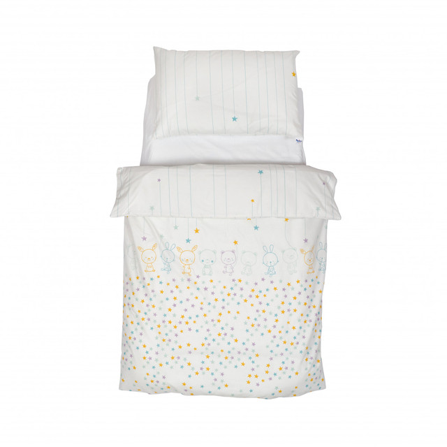 Постельный комплект 5 эл Twins Organic Line, Bunnies mint, ментол