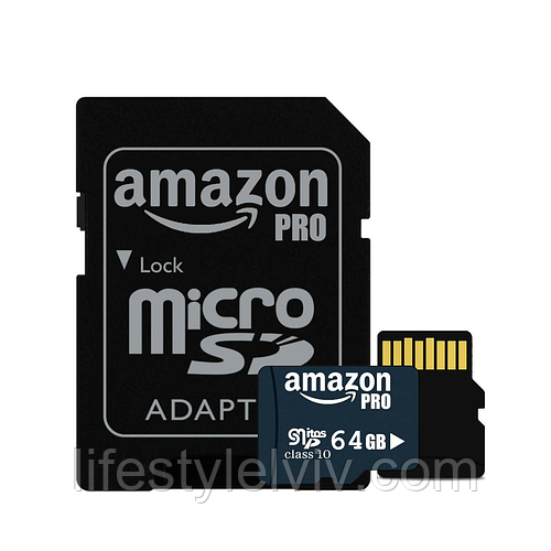 Карта памяти micro 64GB AMAZON class 10 / Высокоскоростная карта микро ...