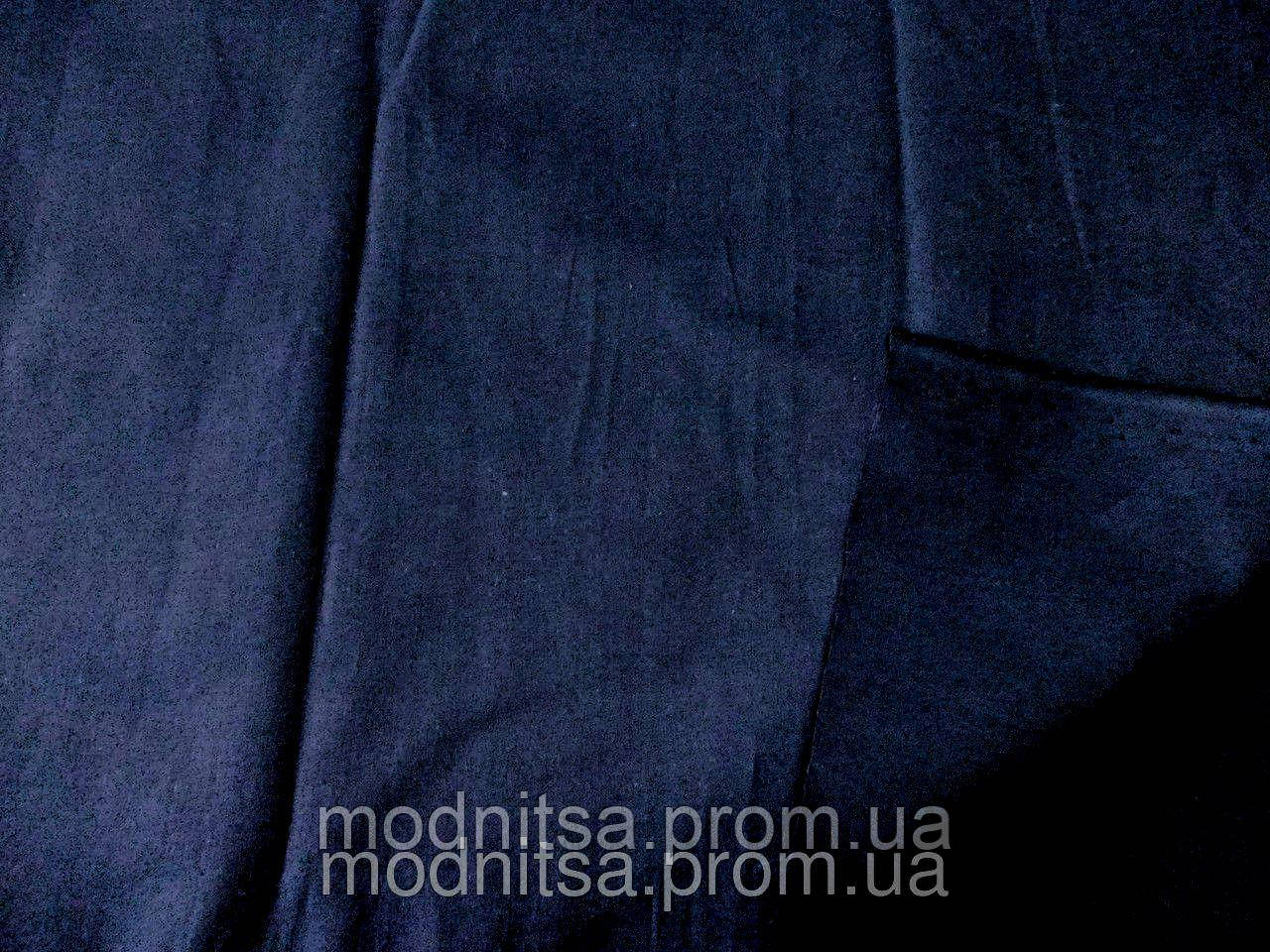 Поплін - стрейч (синій) (арт. 12315) Відріз 1,7 м