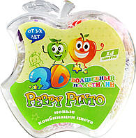 Маса для ліплення Peppy Pinto "Яблуко" 12 кольорів + 3 форми