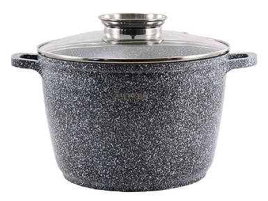 Каструля алюмінієва кругла 6,2л МАРМУР індукц. глибока 0624-SN ТМ ZAUBERG