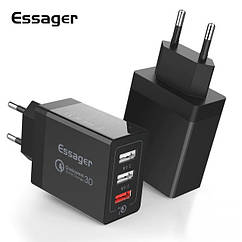 Зарядний пристрій для декількох пристроїв Essager 30W Чорний