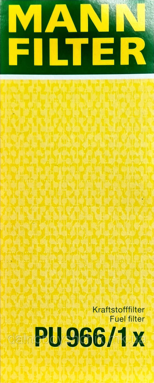 Фільтр паливний DAF XF, XF105, CF75, CF85, 75CF MANN-FILTER PU 966/1 X (1616361, 1643080, 1699168, 1699168G), фото 1