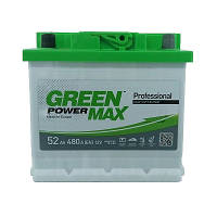 Аккумулятор автомобильный GREEN POWER MAX 52Ah (+/-) (480EN) (22379)