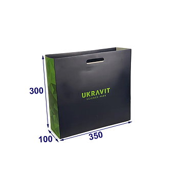 Преміальний паперовий пакет 350х300х100 мм