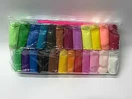 Маса для ліплення суперлегка в пакеті 24 кольори по 15 грам