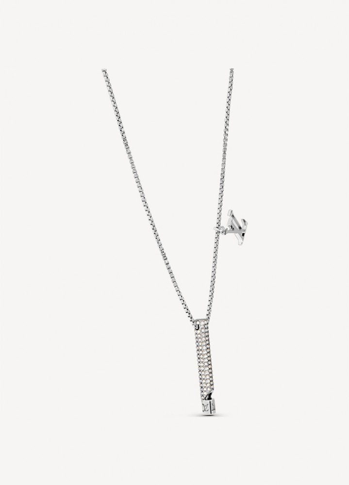 Купити Підвіска Louis Vuitton Pedant Chain LV Whistle Silver, ціна