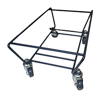 Підставка на колесах для кошиків, накопичувач для кошиків