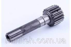Вал первинний додаткової КПП z6/19 L-165mmХТ