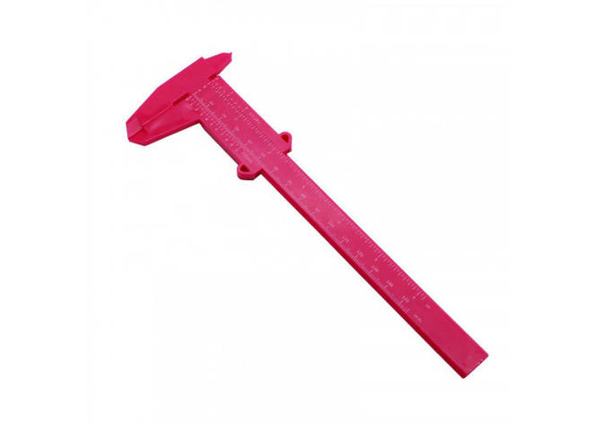 Штангенциркуль для моделювання брів (15 см) рожевий, фото 2