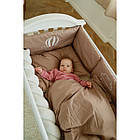 Постільний комплект 7 ел Twins Fluffy Puffy 4076-TFP-201, mocca, беж темний, фото 3