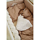 Постільний комплект 7 ел Twins Fluffy Puffy 4076-TFP-201, mocca, беж темний, фото 2