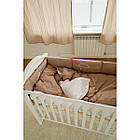 Постільний комплект 7 ел Twins Fluffy Puffy 4076-TFP-201, mocca, беж темний, фото 7