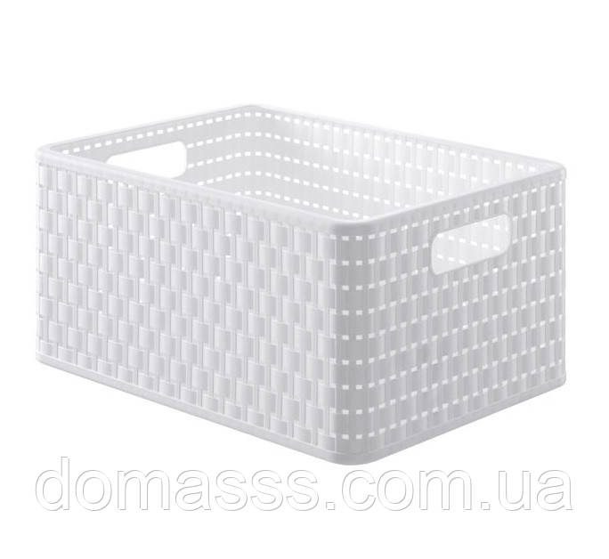 Кошик для зберігання Rotho Country plus A4 28L белый (11668), фото 1