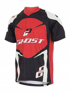 Джерсі GHOST All Mountain XXXL Jersey short blk/wht/red 14356