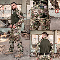 Тактичний костюм 2 в 1 (Сорочка Ubacs(Убакс) + штани Apex з 13 кишенями) мультикам Tropik GRIFON