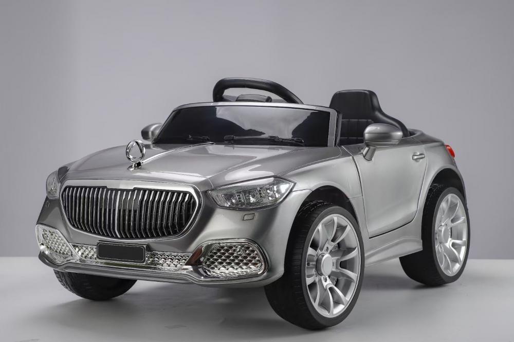 Дитячий електромобіль Mercedes сірий лак машинка на акумуляторі, фото 1