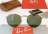 Жіночі круглі сонцезахисні окуляри Ray ban round 3447-3, фото 2