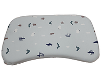 Детская ортопедическая подушка для сна в кроватку латексная с эффектом памяти (Memory)