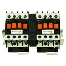 Контактор реверсивний  ПМЛо-1-16, 16А, 230В, АС3, 6,8 кВт  ElectrO