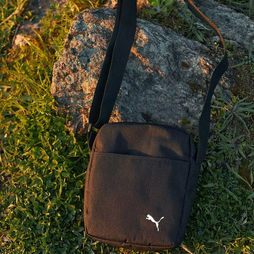 Мужская черная сумка барсетка Puma через плечо Пума мессенджер (ID ...