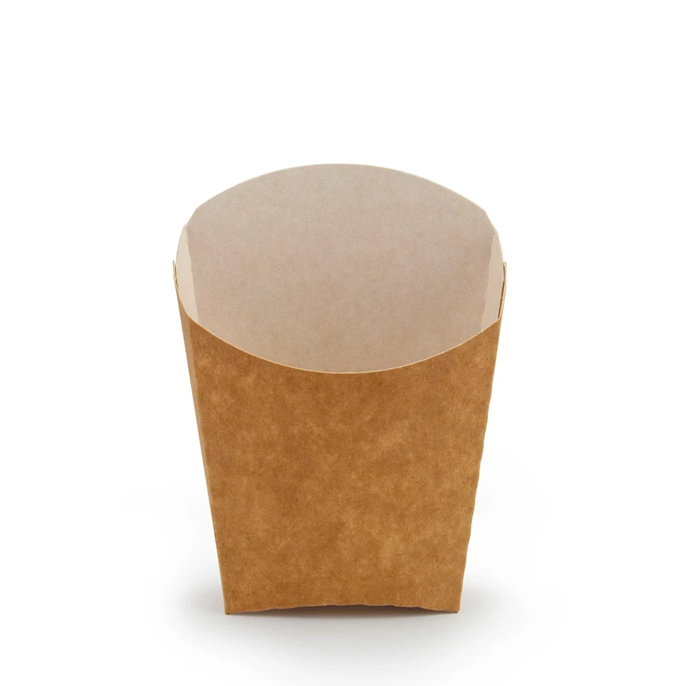 Упаковка для картоплі фрі маленька КРАФТ 65x115 мм.