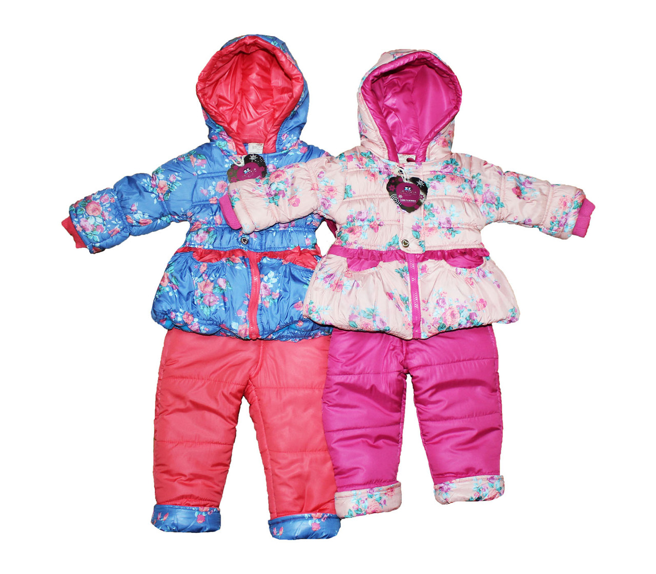 Комбінезон дитячий теплий зимовий для дівчинки. Джинтон, фото 1