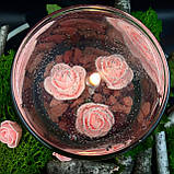 Гелева свічка Чародійка рожеві троянди, фото 2