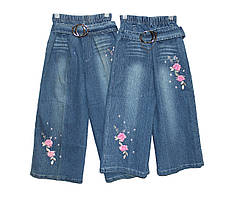 Дитячі джинсові бриджі для дівчинки