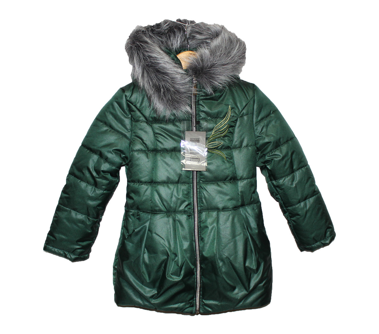 Пальто дитяче на хутрі для дівчинки на овчині HL 210