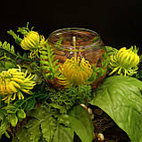 Свічка гелева Чародійка куля жовті квіти, фото 4