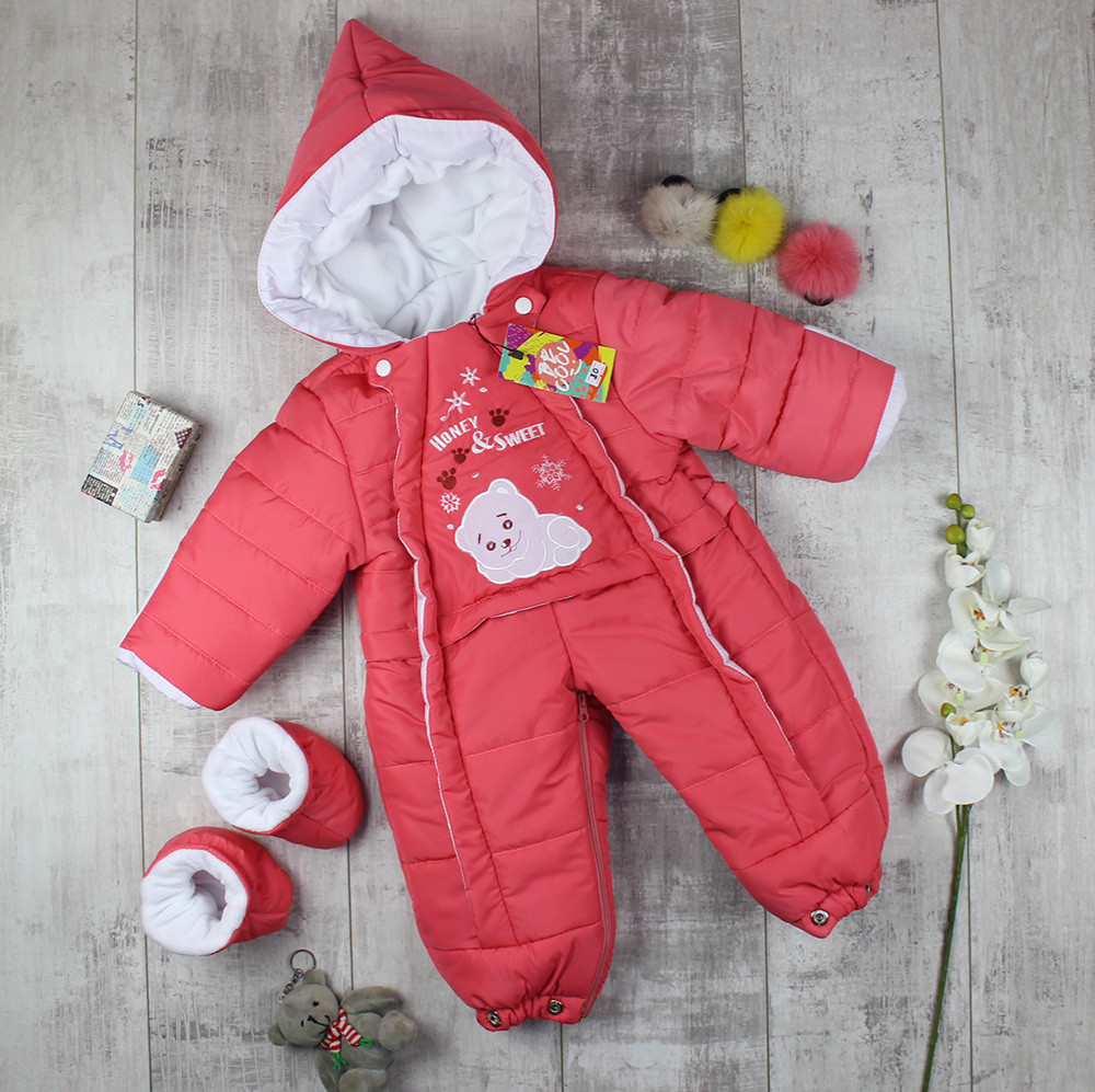 Дитячі комбінезони - трансформери для дівчинки Барні, фото 1