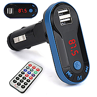 FM-Трансмиттер в авто USB, Bluetooth с пультом 19BT / Гибкий MP3 Модулятор c AUX-выходом