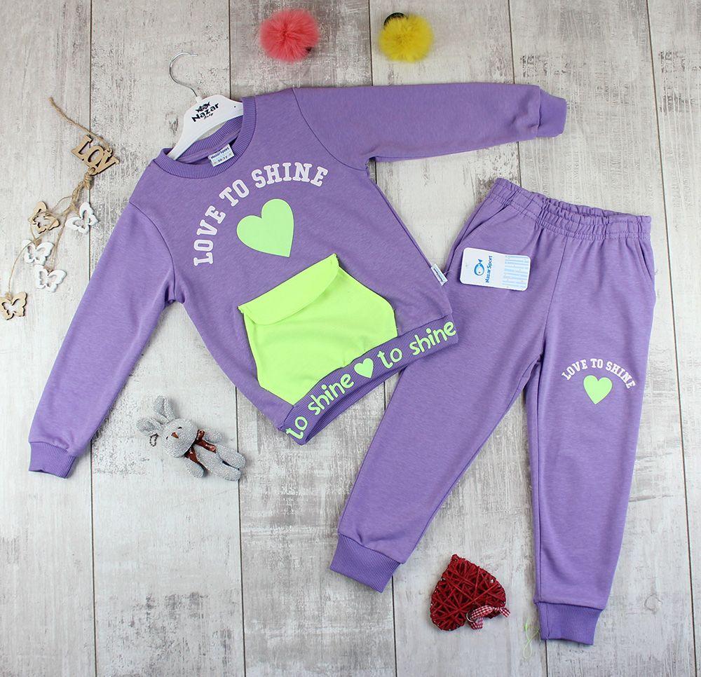 Дитячі трикотажні костюми для дівчаток 21221 ., фото 1