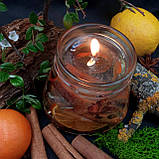 Декоративна гелева свічка Чародійка з кавою та цитрусами 2004-1, фото 2