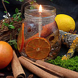 Декоративна гелева свічка Чародійка з кавою та цитрусами 2004-1, фото 4