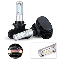 Автомобильные светодиодные LED лампы HeadLight S1 HB3, 2 шт. / Автолампы с активным охлаждением