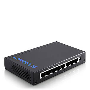 Комутатор LINKSYS LGS108-eu/SWITCH, GIGABIT, UNMANAGED, 8-PORT некерований, фото 2