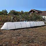 Парник первоцвіт з агроволокна Agreen 10 м 42 гр/м2 для розсади і врожаю, фото 5