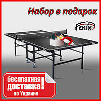 Теннисный стол для помещений «Феникс» Home Sport M16 черного цвета