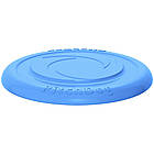 Тарілка (24 см) для тренувань та апортування собак PitchDog, Блакитна / Літаючий диск-фрісбі для собачок, фото 4
