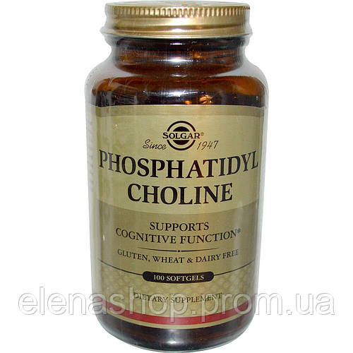 Купить Фосфатидилхолин Choline Solgar 100 капсул ES, код: 7701392, цена ...