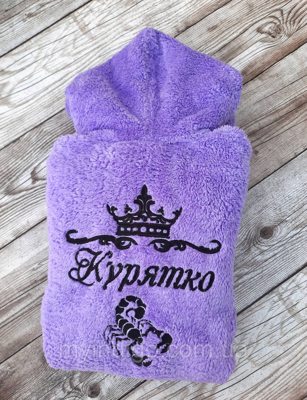 Жіночий халат з вишивкою. Індивідуальний дизайн, фото 1