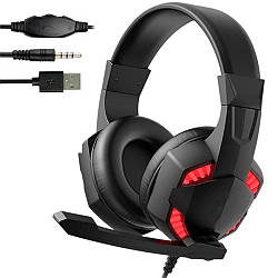 Дротові навушники з мікрофоном H9 / Геймерські навушники стильні