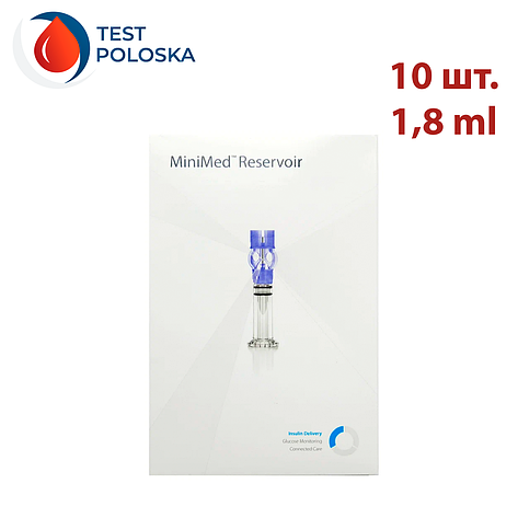 Резервуари для інсулінової помпи Medtronic 1,8 мл MMT-326A, 10 шт., фото 1